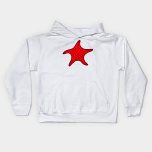 Starfish (black/red) Kids Hoodie